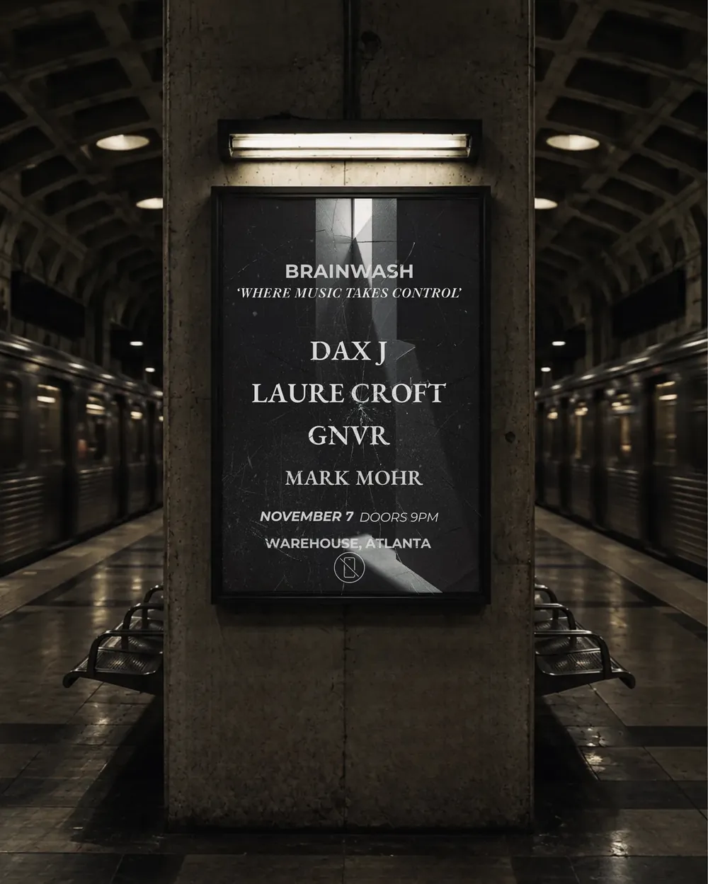 Brainwash Presents: Dax J, Laure Croft flyer